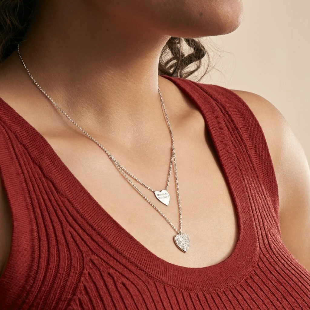 Collier Amarita Argent Blanc Oxyde De Zirconium – Image 3