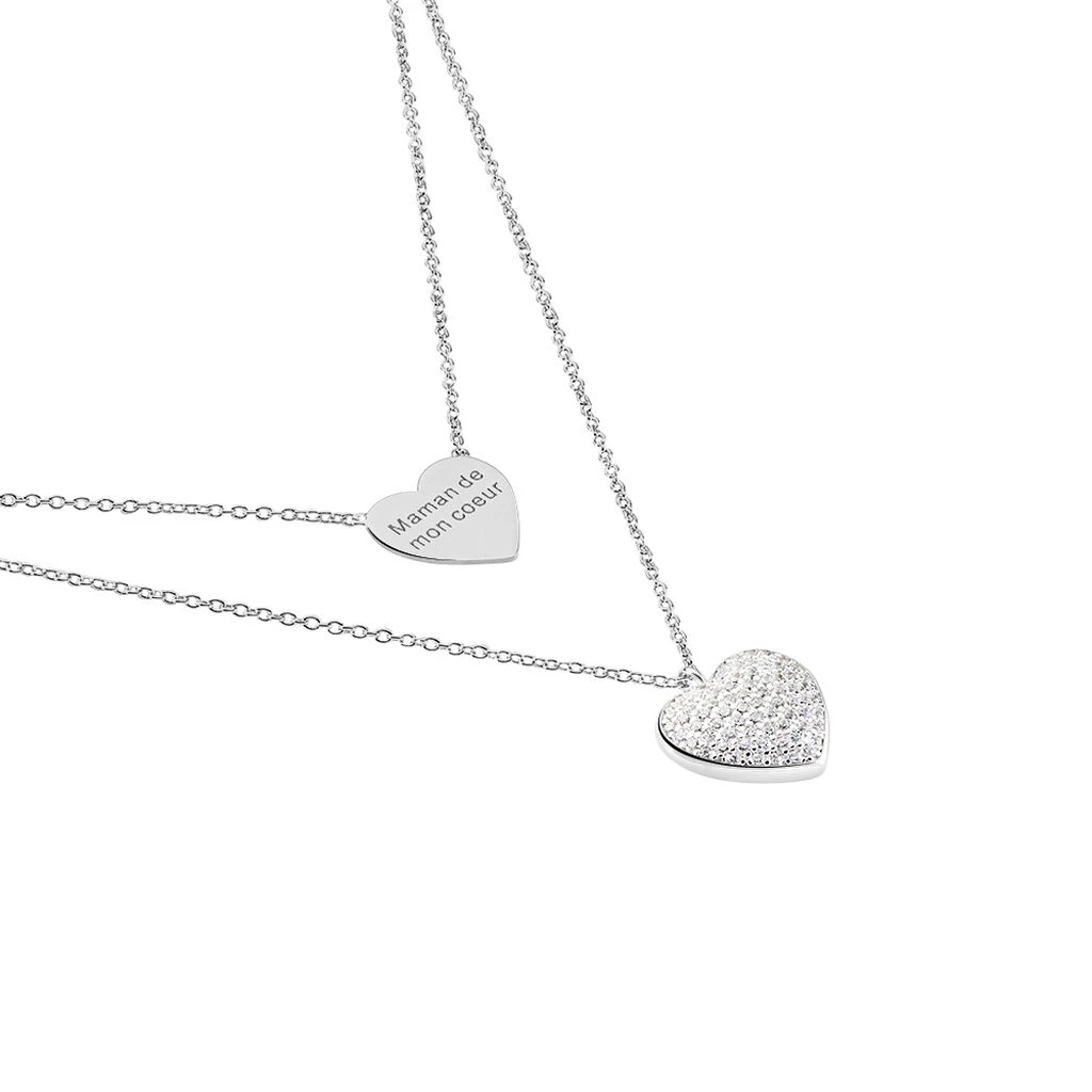 Collier Amarita Argent Blanc Oxyde De Zirconium – Image 2