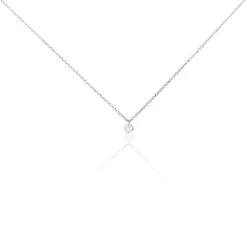 Collier Argent Blanc Constantin Oxyde De Zirconium