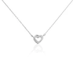 Collier Atoum Argent Oxyde De Zirconium