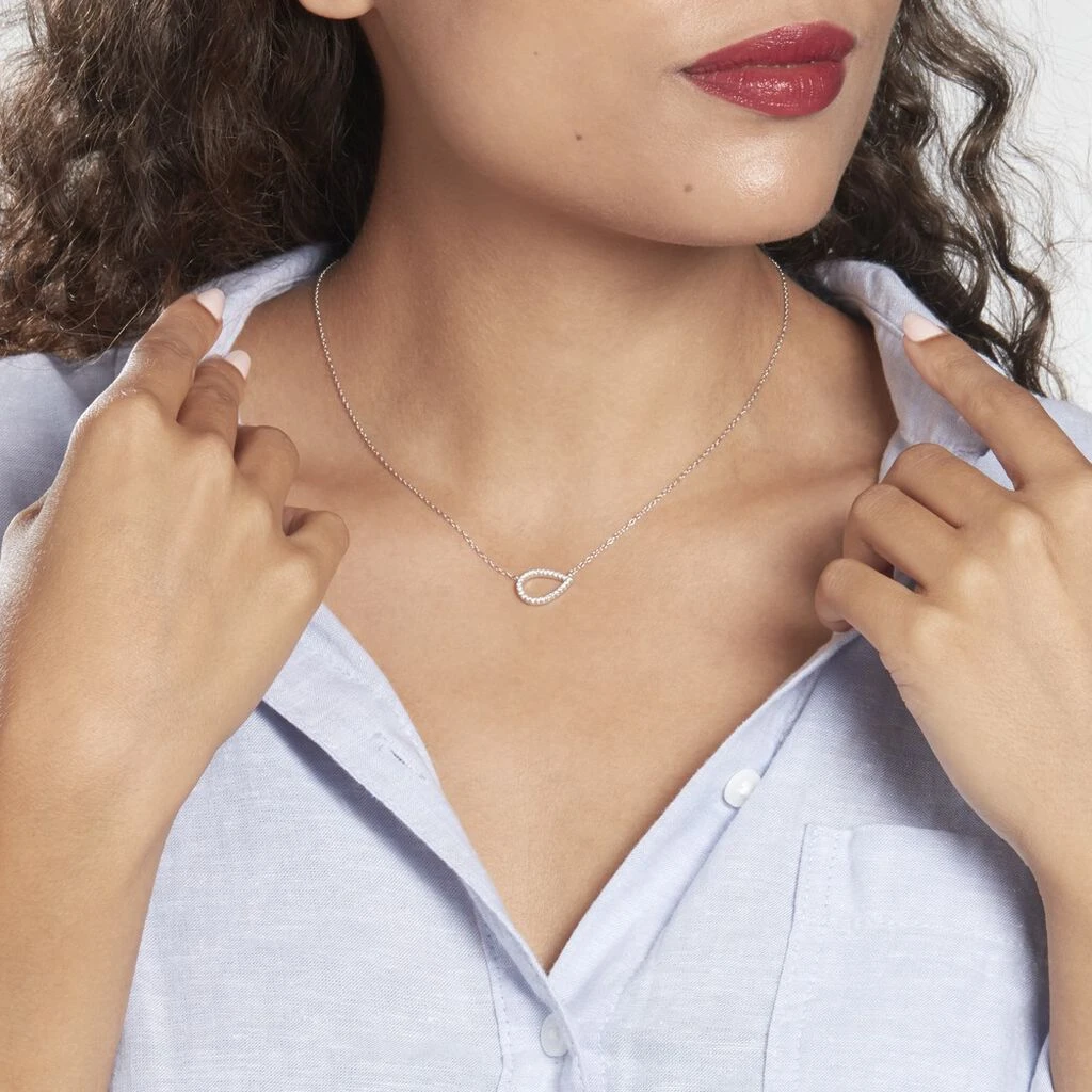 Collier Gisberte Argent Oxyde – Image 3