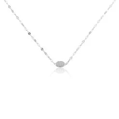 Collier Argent Lars Oxyde De Zirconium