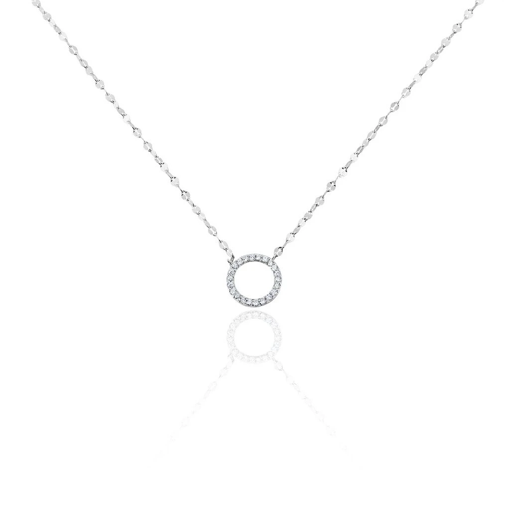 Collier Argent Blanc Toya Oxydes De Zirconium