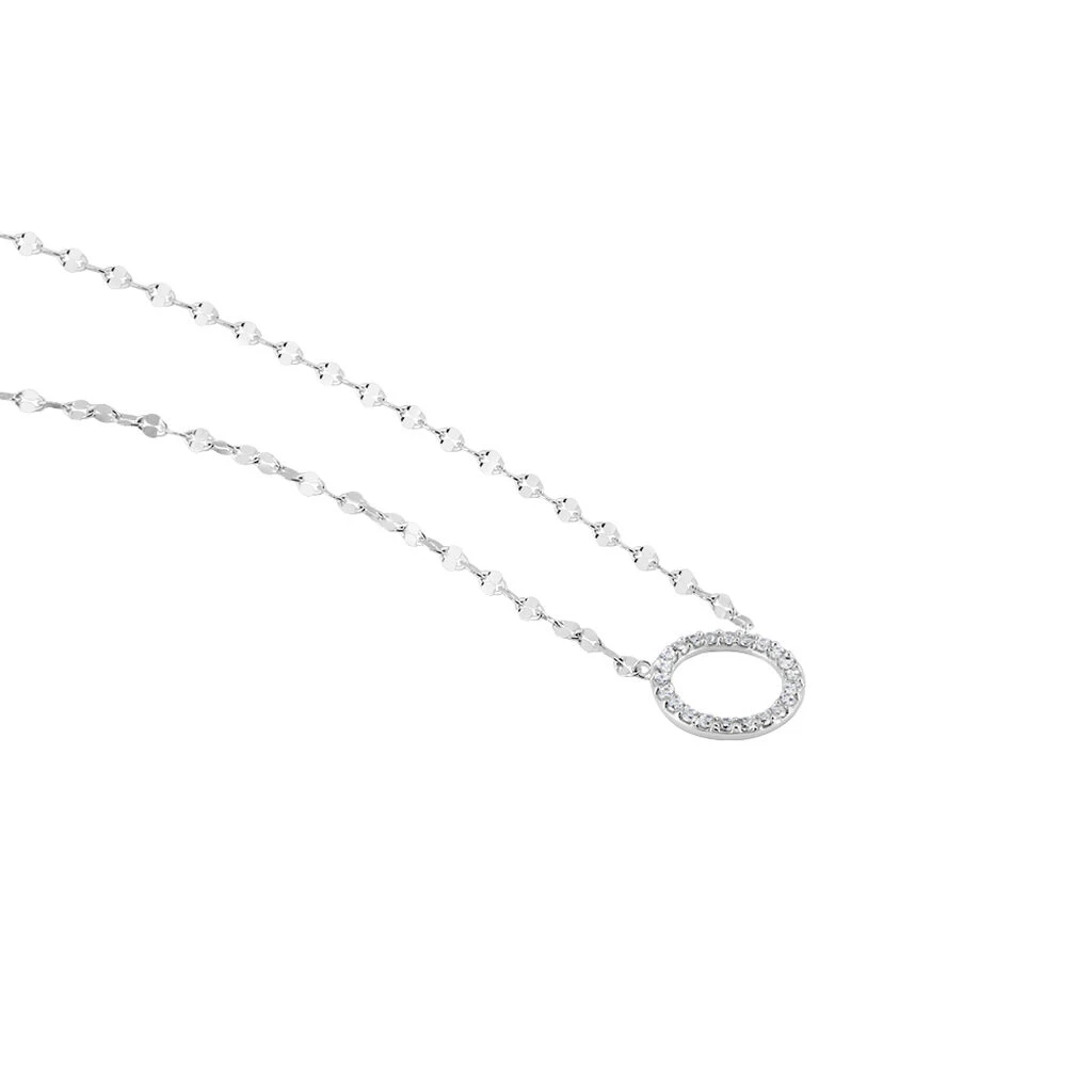 Collier Argent Blanc Toya Oxydes De Zirconium – Image 2
