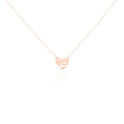 Collier Elwenn Argent Rose