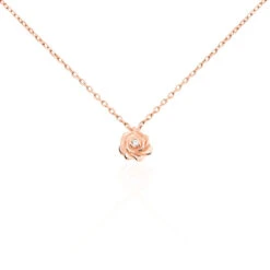 Collier Jannea Argent Rose Oxyde De Zirconium