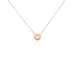 Collier Dinah Argent Rose Oxyde De Zirconium