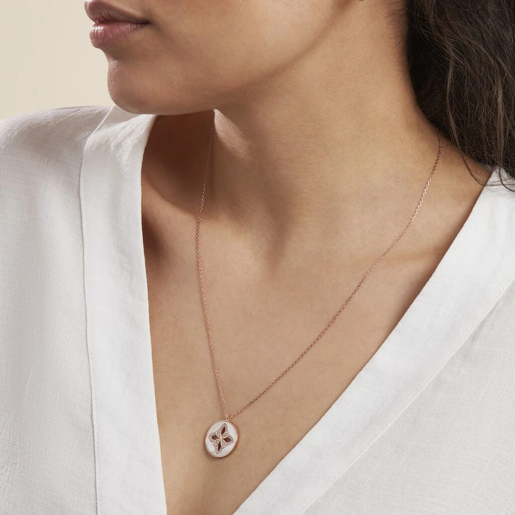 Collier Alexine Argent Rose Oxyde De Zirconium – Image 3