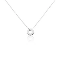 Collier Argent Blanc Isandro