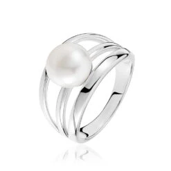 Bague Hendrina Argent Blanc Perle De Culture