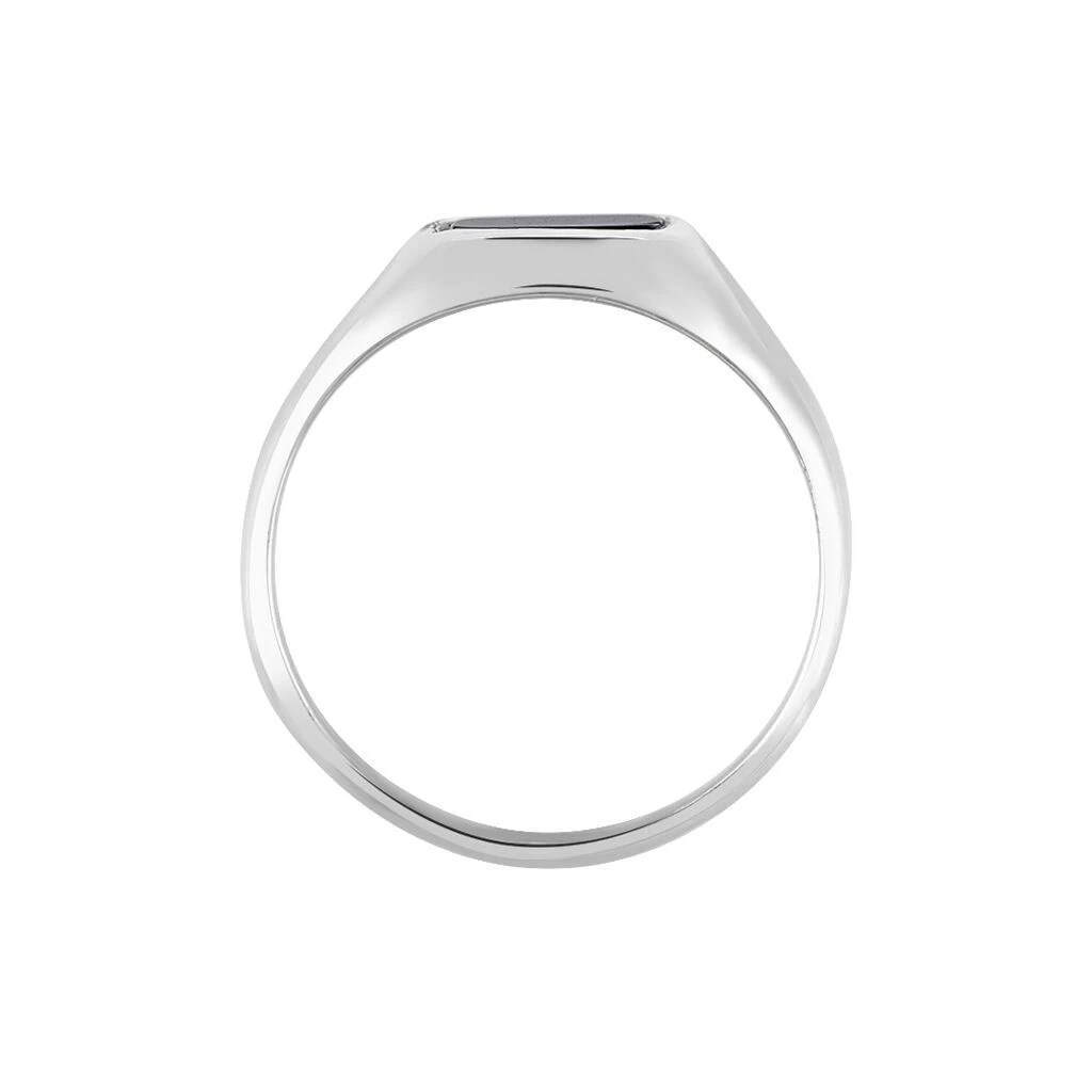 Chevalière Renelia Argent Blanc Blanc Onyx – Image 3