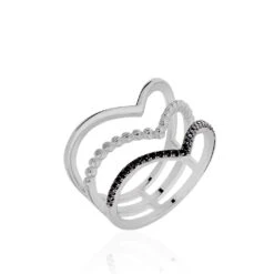 Bague Irina Argent Blanc Oxyde De Zirconium