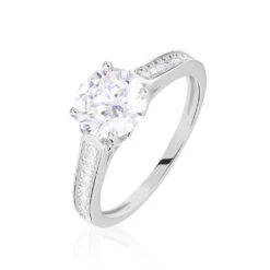 Bague Viky Argent Blanc Oxyde De Zirconium