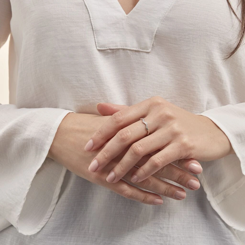 Bague Jasmyn Argent Blanc Oxyde De Zirconium – Image 7