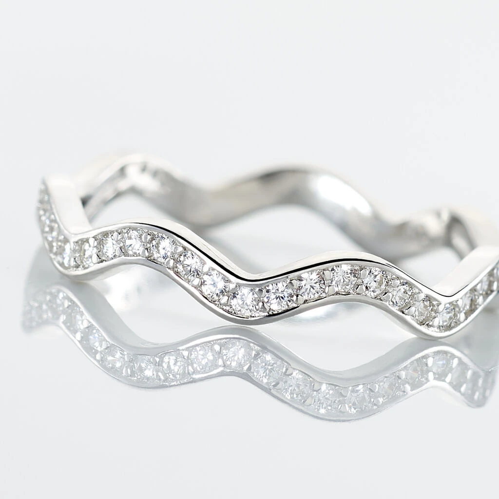 Bague Jasmyn Argent Blanc Oxyde De Zirconium – Image 4