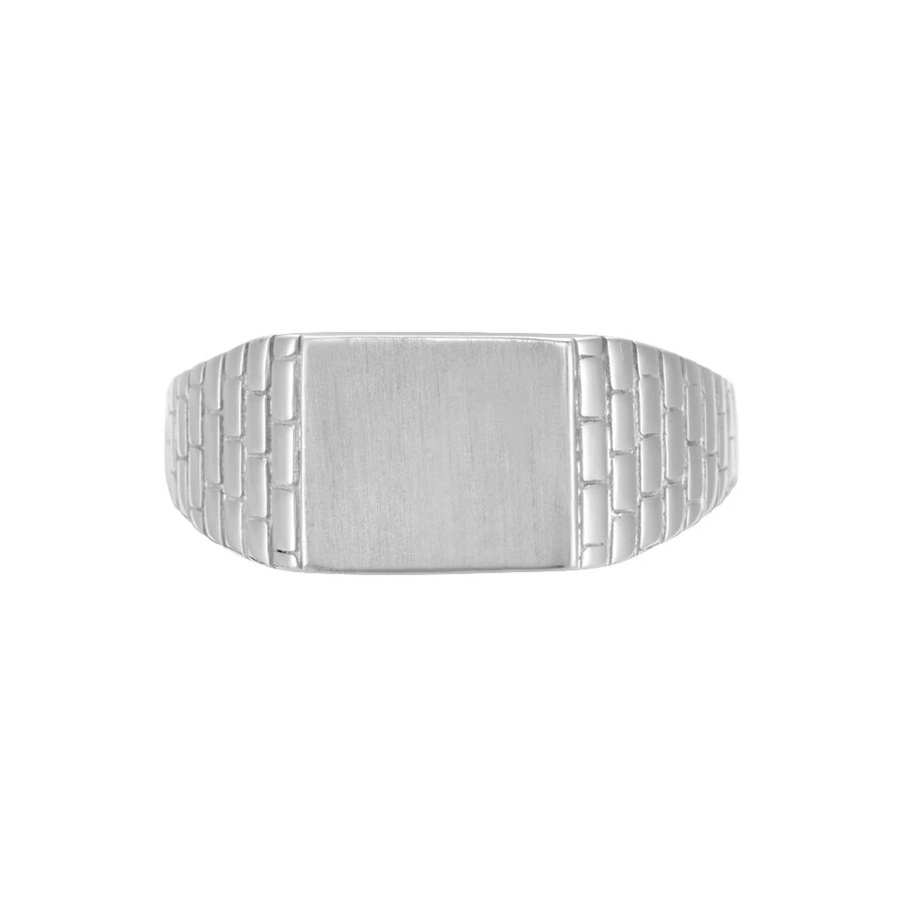 Chevalière Argent Blanc Corentyn – Image 2