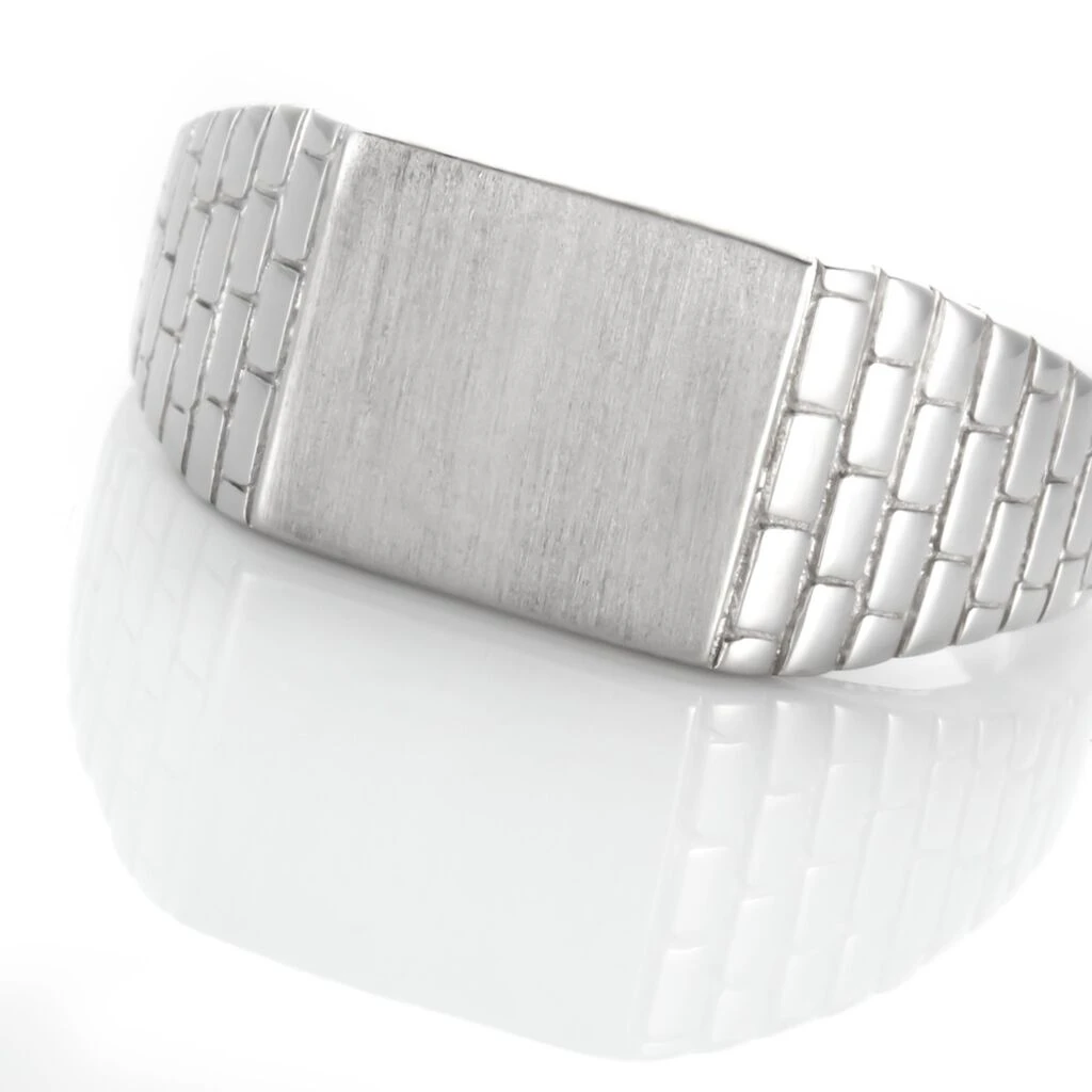 Chevalière Argent Blanc Corentyn – Image 4