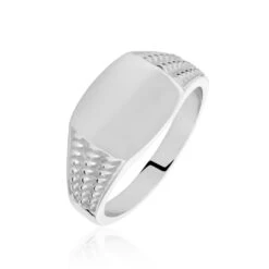 Chevalière Argent Blanc Charites