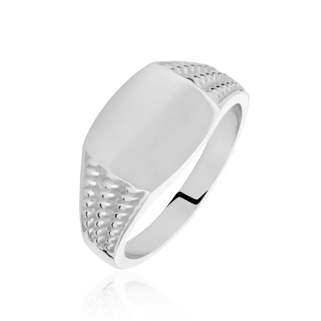 Chevalière Argent Blanc Charites