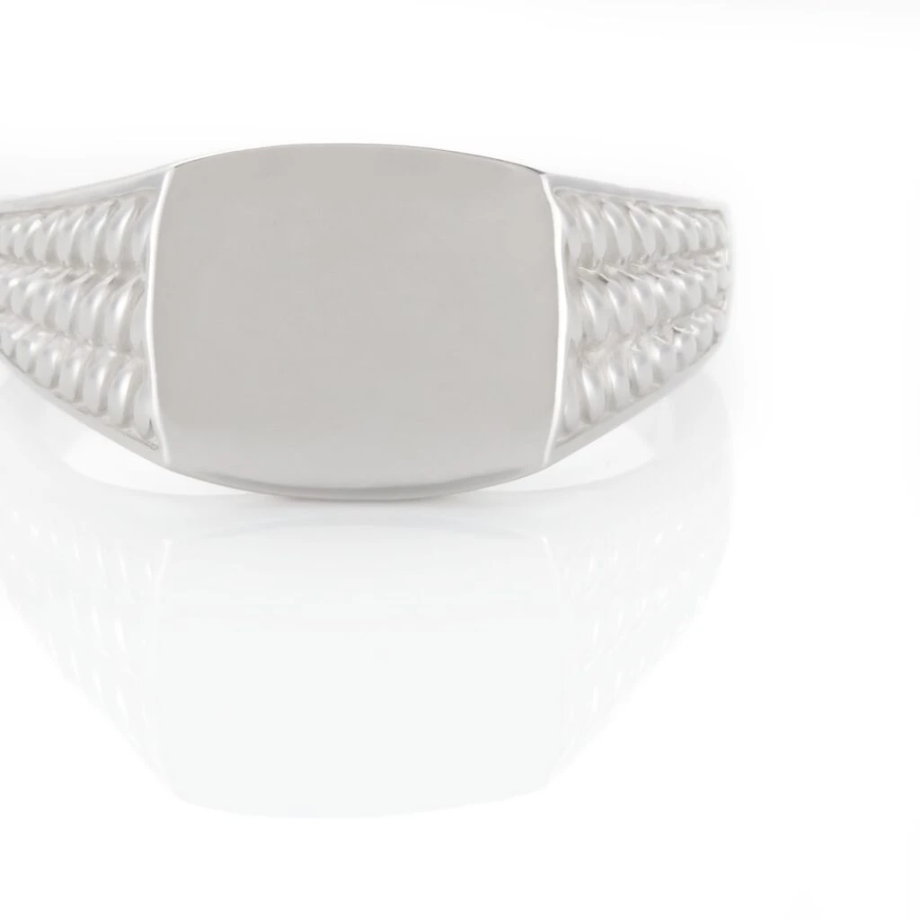 Chevalière Argent Blanc Charites – Image 4