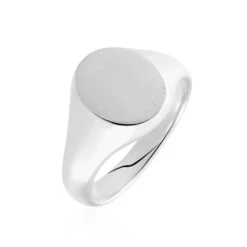 Chevalière Karl Argent Blanc