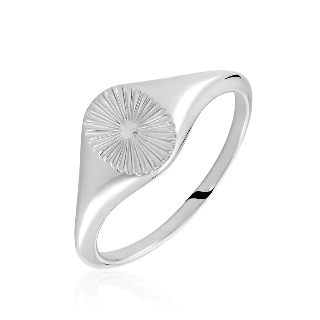 Chevalière Liao Argent Blanc