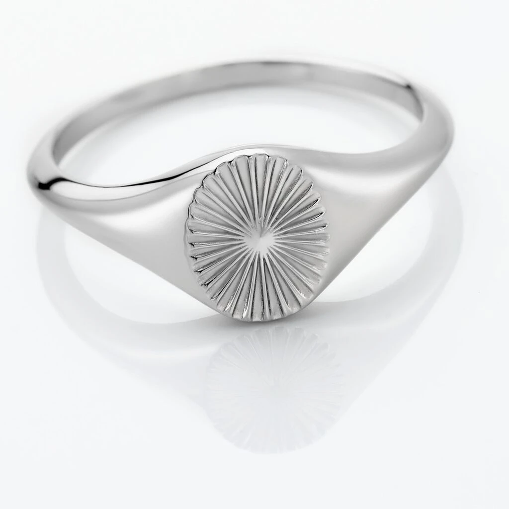 Chevalière Liao Argent Blanc – Image 4