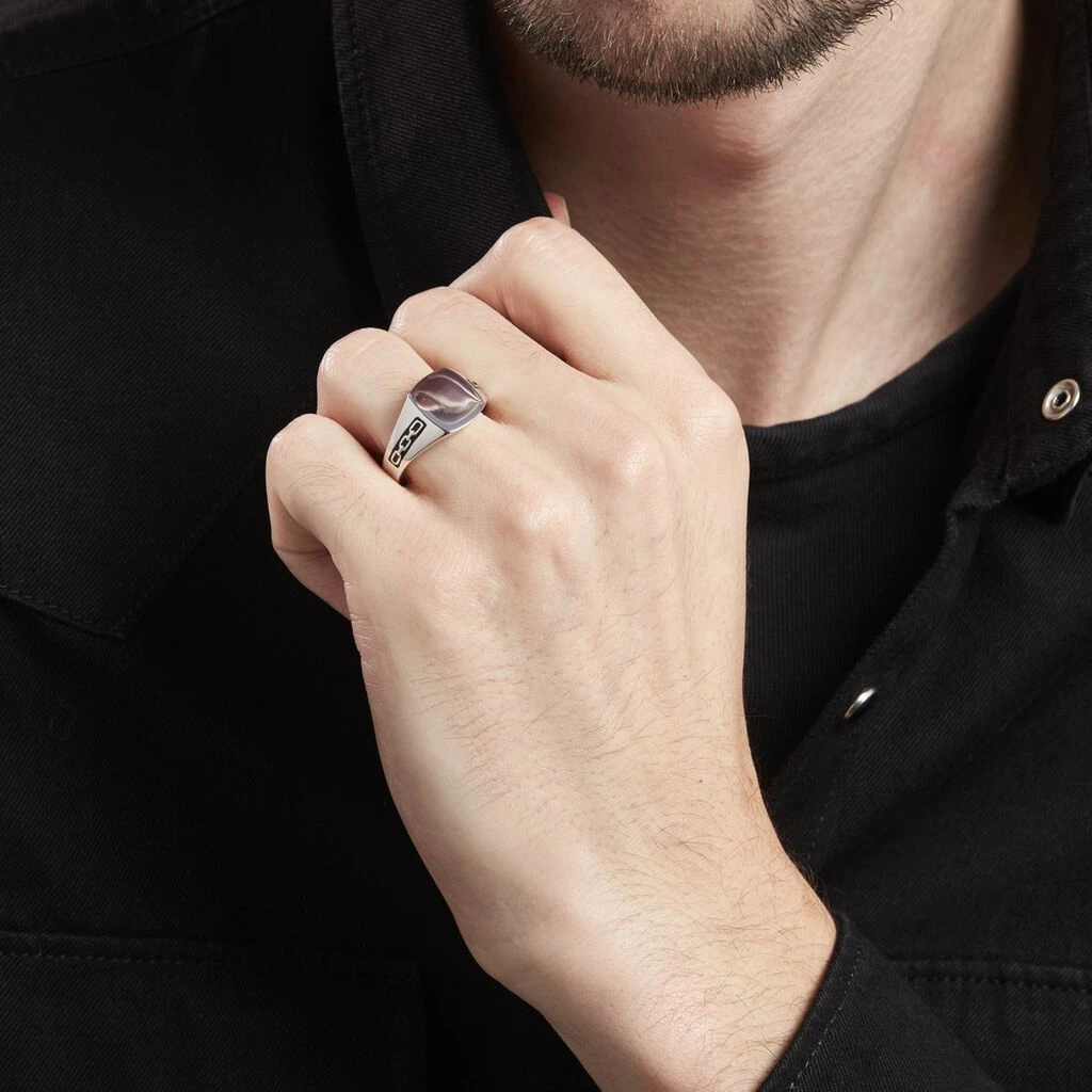 Chevaliere Argent Blanc Tarek – Image 6