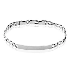 Bracelet Identité Casper Argent Gris