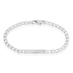 Bracelet Identité Argent Blanc Casper