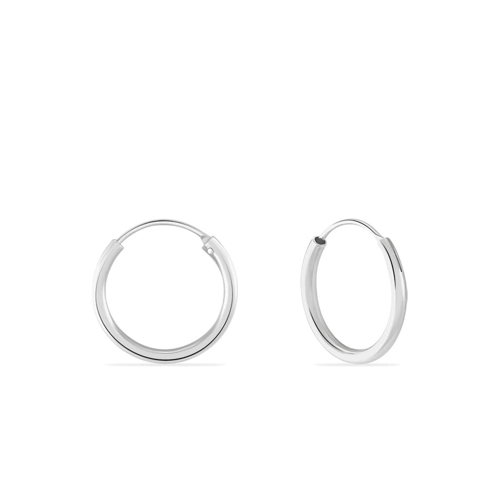 Créoles Argent Blanc Olympia