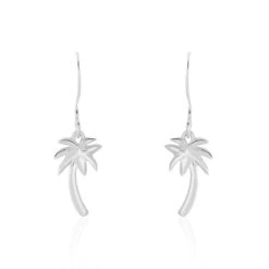 Boucles D'oreilles Pendantes Loona Argent Blanc