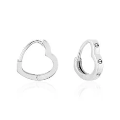 Créoles Argent Blanc Agnese