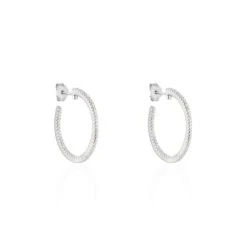 Créoles Argent Django Oxydes De Zirconium