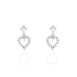 Boucles D'oreilles Puces Leherennus Argent Oxyde De Zirconium