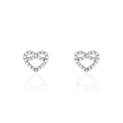 Boucles D'oreilles Puces Florentius Argent Oxyde