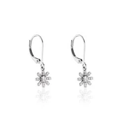 Boucles D'oreilles Dormeuses Selkis Oxyde De Zirconium