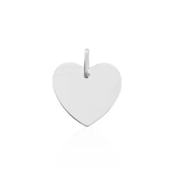 Pendentif Eba Argent Blanc