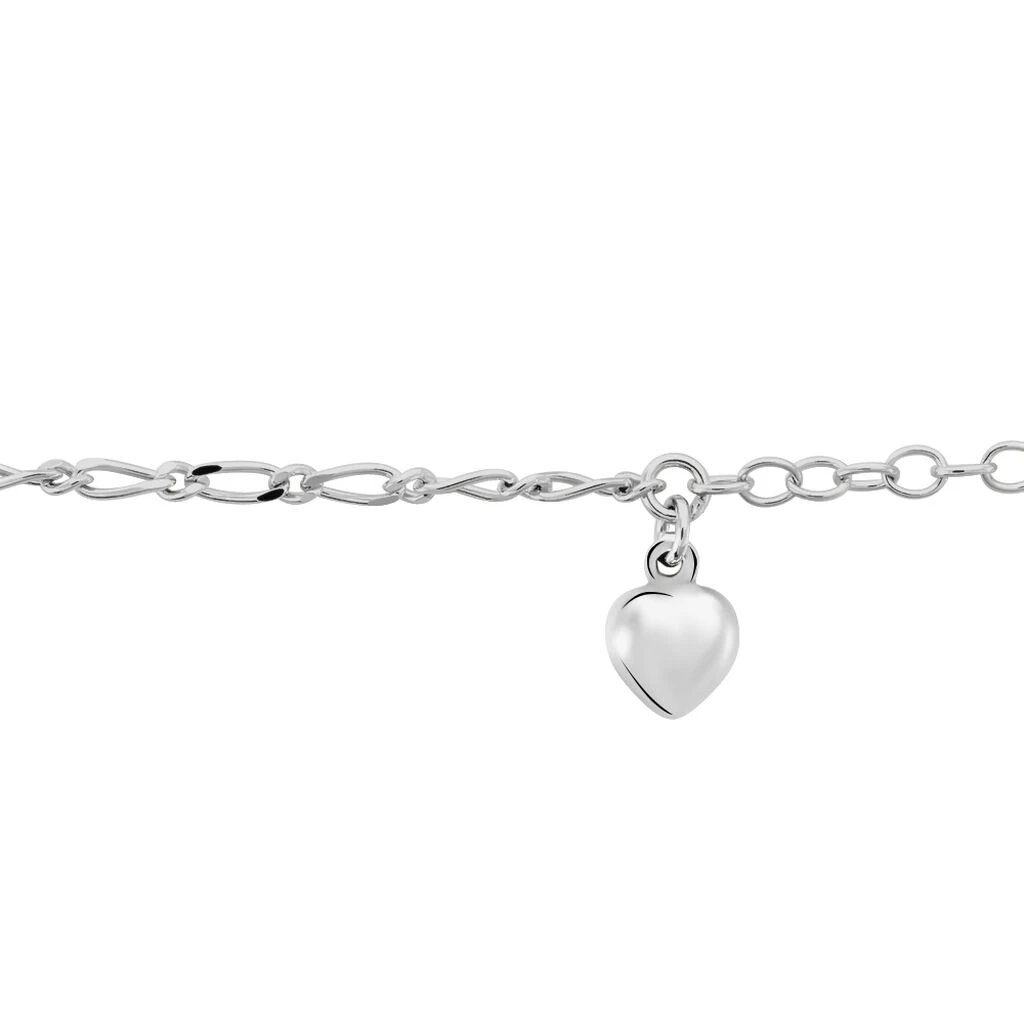 Chaîne De Cheville Laurelyn Maille Alternee 1/1 Argent Blanc – Image 2