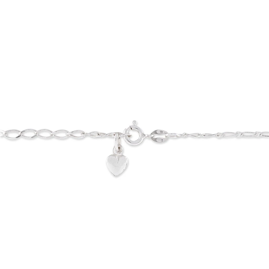 Chaîne De Cheville Laurelyn Maille Alternee 1/1 Argent Blanc – Image 3