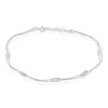 Chaîne De Cheville Hannen Argent Blanc