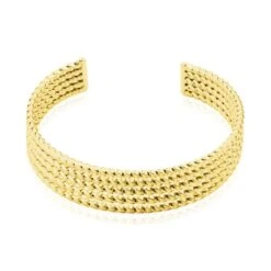 Bracelet Jonc Acier Dore Anthonyn