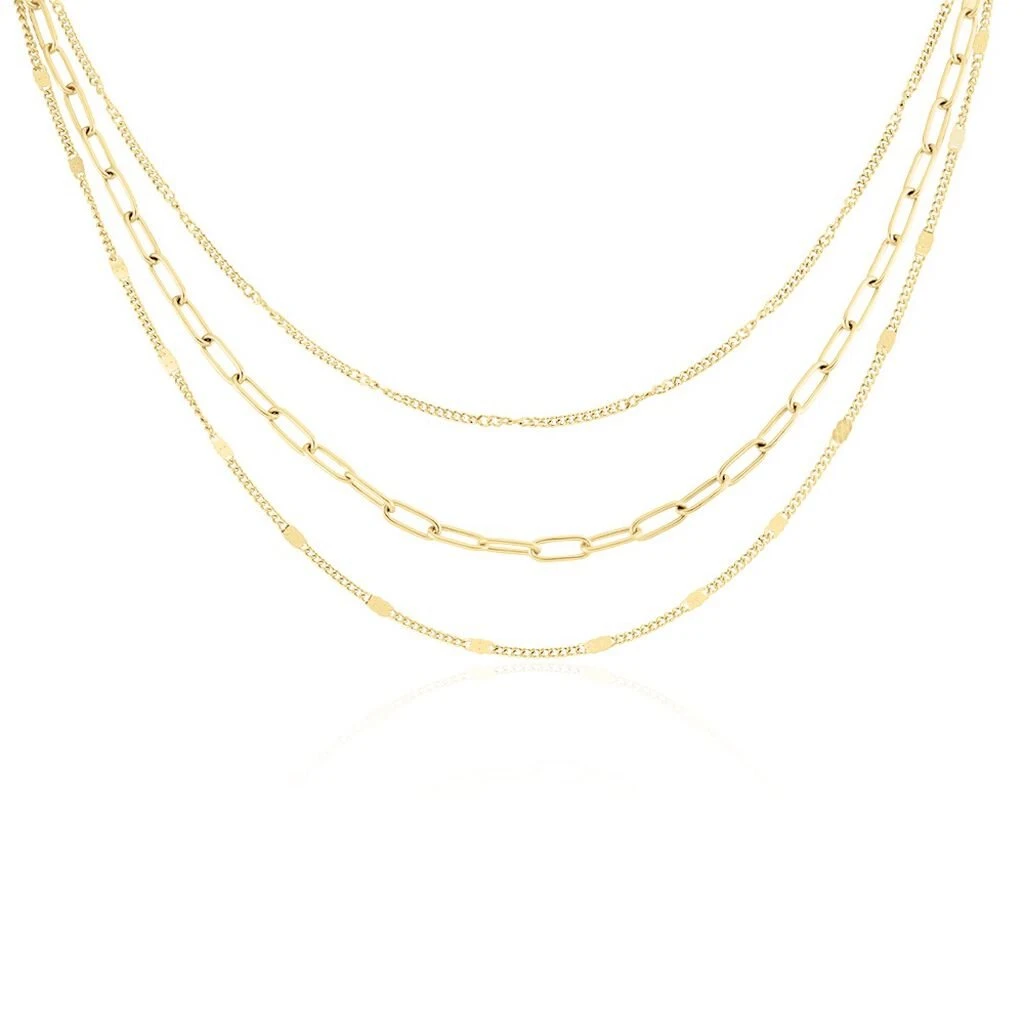 Collier Abiel Acier Doré