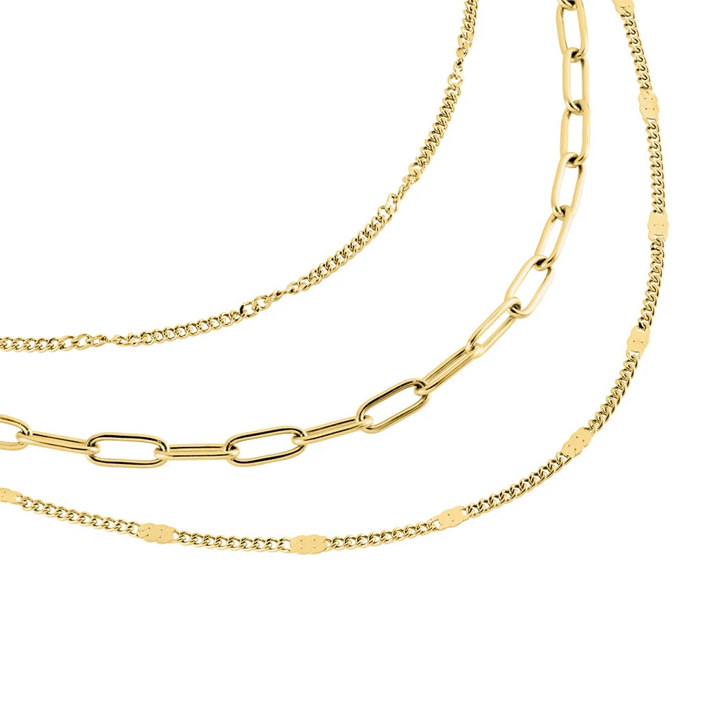 Collier Abiel Acier Doré – Image 2