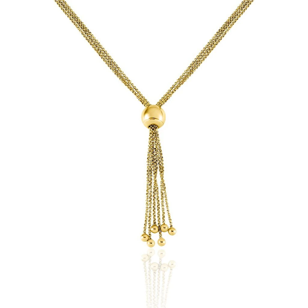 Collier Sautoir Acier Doré Nanaia