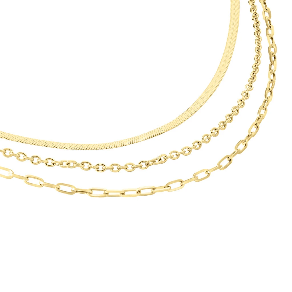 Collier Cherilyn Acier Doré – Image 2