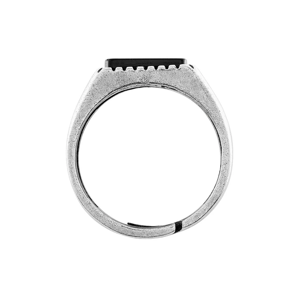 Bague Lenie Acier Blanc Agate – Image 3