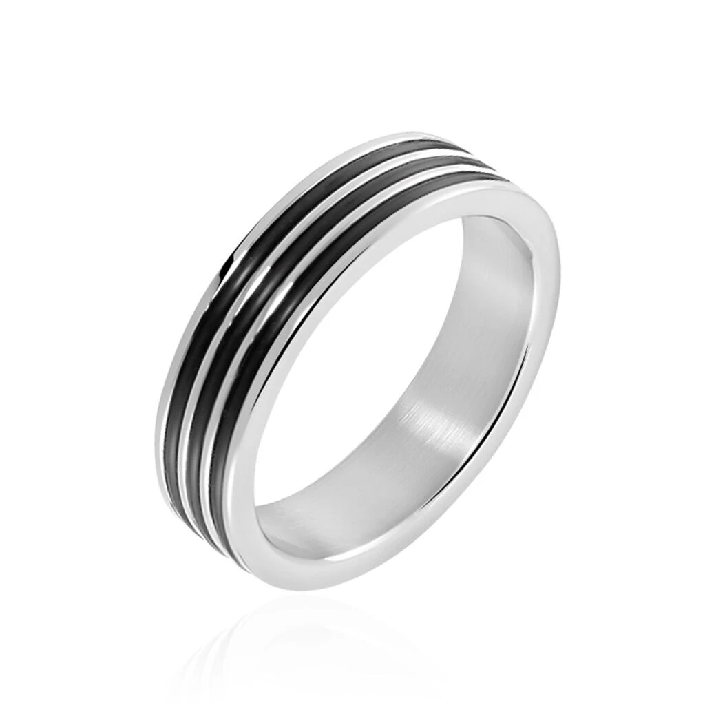 Bague Wallace Acier Blanc