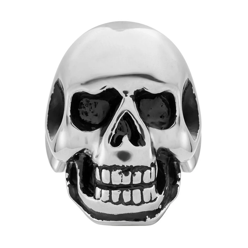 Bague Acier Blanc Et Noir Valentik – Image 2