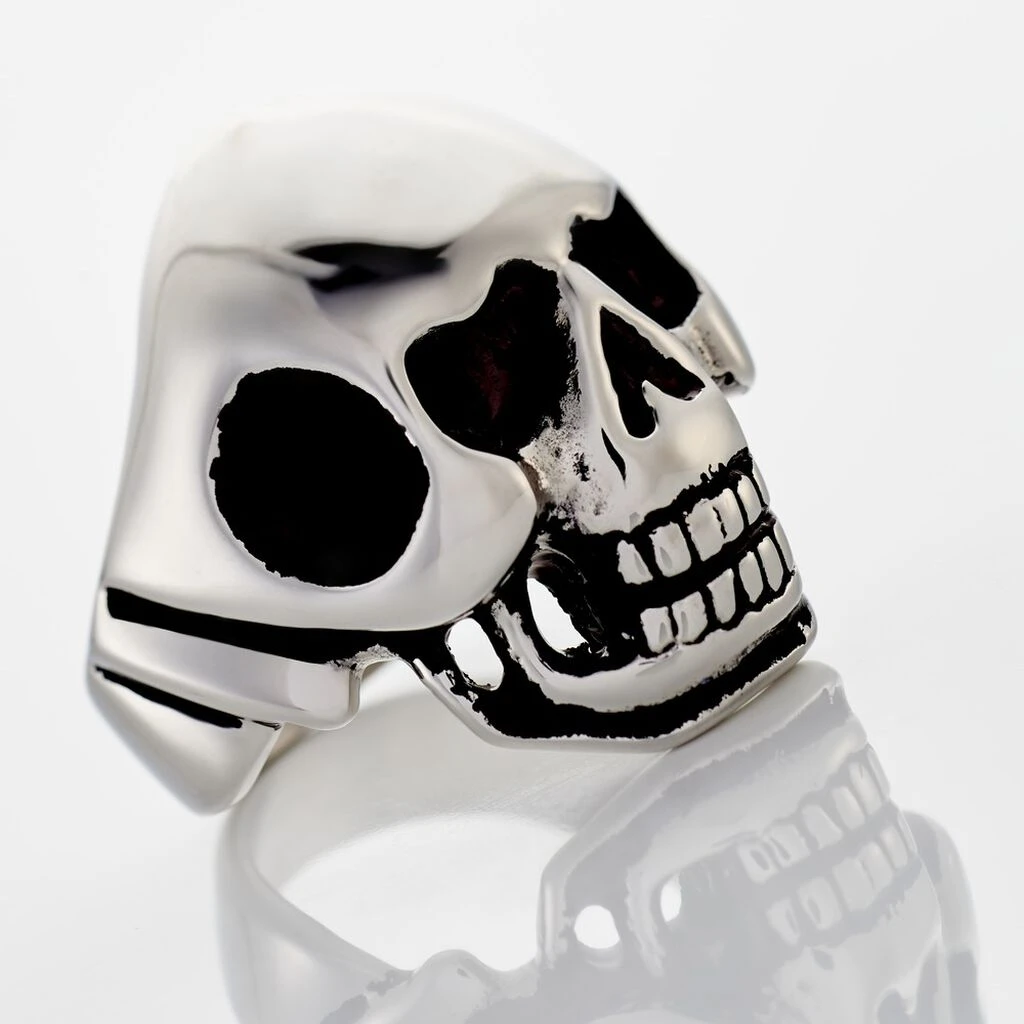 Bague Acier Blanc Et Noir Valentik – Image 4